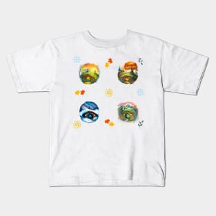 Round Doors - Seasons Pattern II - Pack - Fantasy Kids T-Shirt